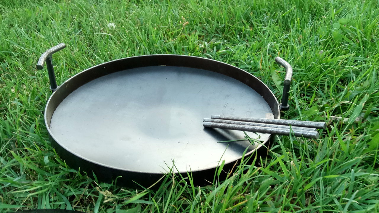 Сковорода бороны 40 см,из диска, для пикника туристическая, для мангала - фото 7 - id-p254497211