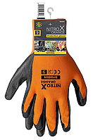 Перчатки Bradas NITROX Orange оранж./чорний нітрил р.10 / RWNO10