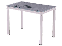 Стол обеденный стеклянный DAMAR 80×60 Signal белый