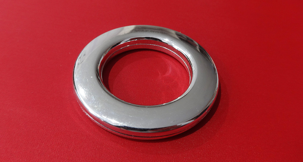 Люверс декор. срібло ф = 6,0х4,0 см, фото 1