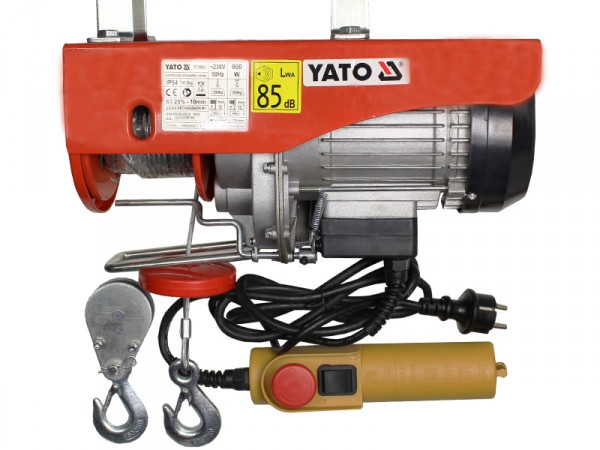 Лебідка електрична канатна YATO 900вт 250/500 кг