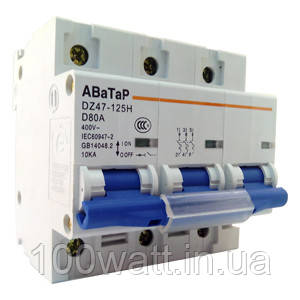 Автомат посилиний 3х80А АВАТАР ST438