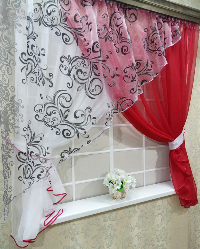 #шторыдлякухни, #шторныйнабор, #кухоныешторы