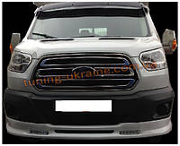 Спідниця на передній бампер під фарбування на Ford Transit 2014-2016