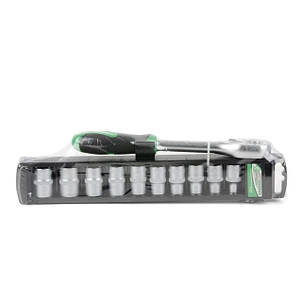 Набір головок 10 шт. 1/2"-8,10,12,13,14,15,16,17,18,19 мм Drop Forged INTERTOOL ET-6013, фото 3
