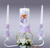 Комплект весільних свічок "Сімейне вогнище" (3 шт.)