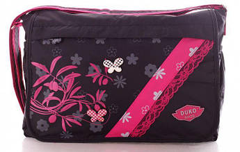 Наплечная сумка для девочки Satchel backpack black, черная