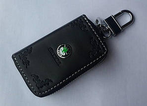 Ключниця для авто Шкіра KeyHolder SKODA