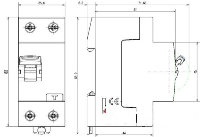 Дифференциальное реле LEGRAND RX3 30mA 25А 2п AC 402024 - фото 2 - id-p555486340