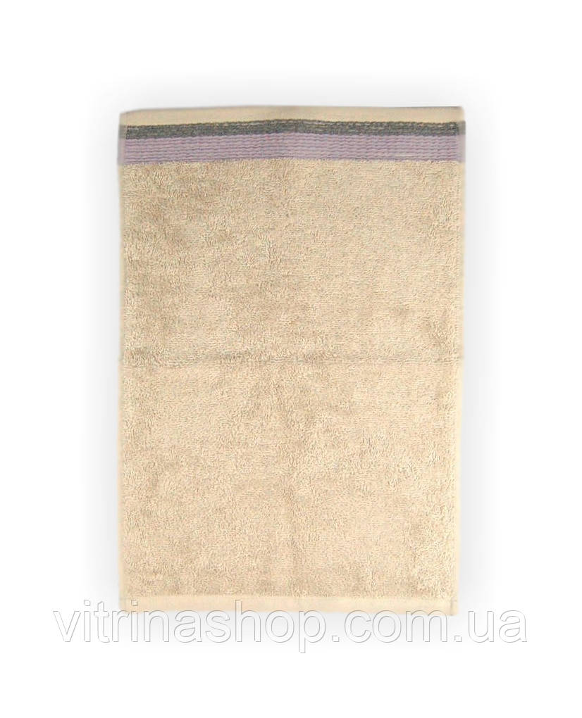 Рушник махровий ЛОТУС (бежевий), 30х45 см