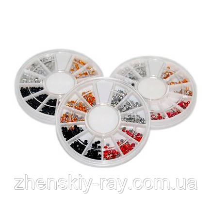 Стрази для нігтів в карусельці (4 кольора), фото 2