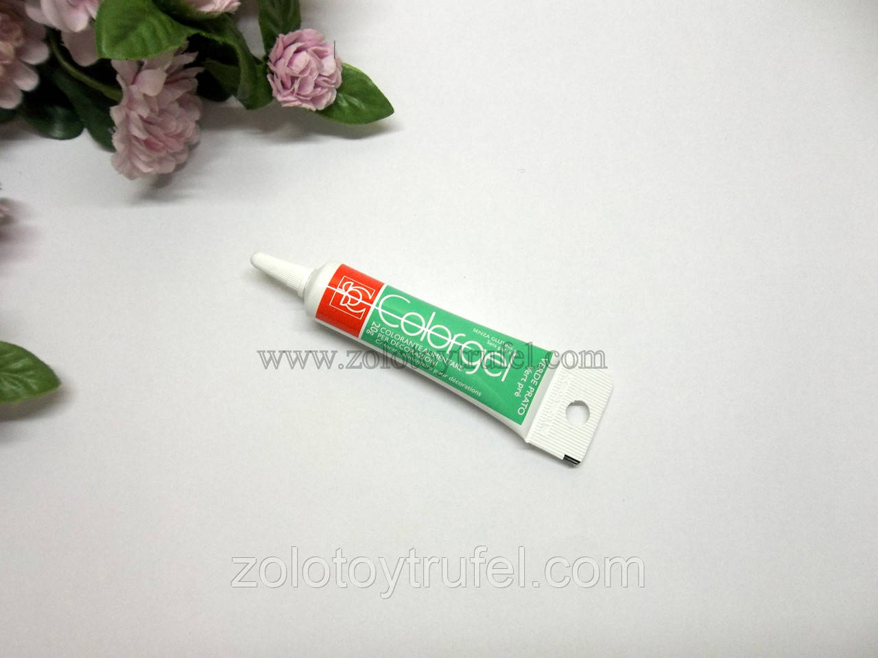 Барвник гелевий "Зелений (Verde Prato)" 20 г ТМ "Modecor"