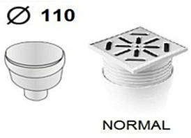 Трап прямий ( 150 мм x 150 мм) Ø 110