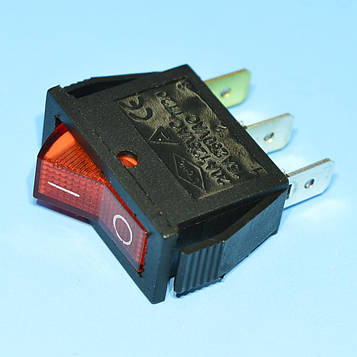 Вимикач 220В IRS-101-1B червоний 1-група ON-OFF, PRK0007B