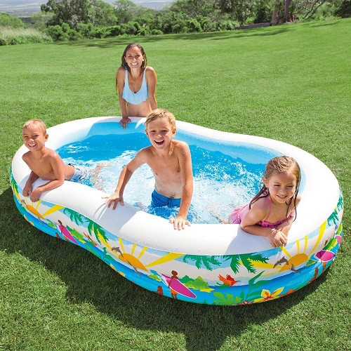 Дитячий басейн Лагуна Intex 56490, інтекс 262Х160Х46 см