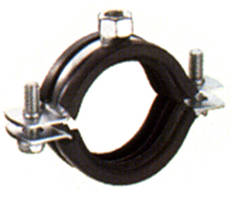 Хомут із ізоляцією та двома гвинтами "MACROFIX" (розміри: 1/4" 12-15 мм. гвинт M8)