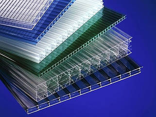 Полікарбонат сотовий , монолітний, дашки, теплиці