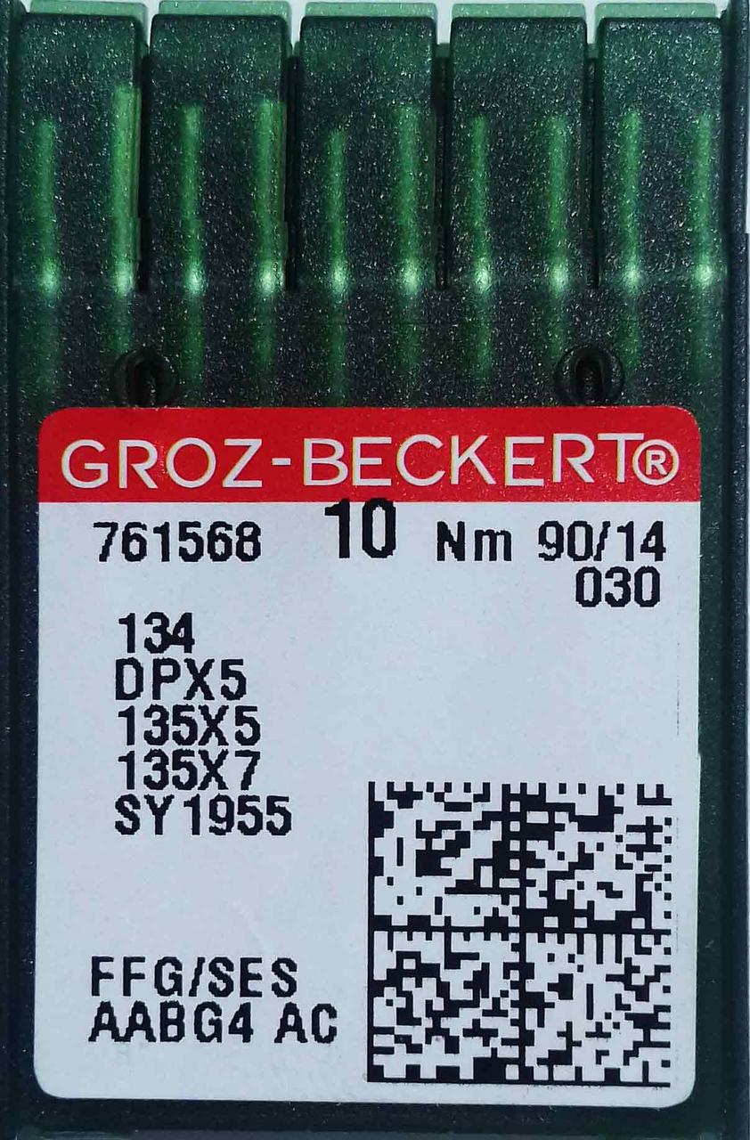 Голки Groz-Beckert DPX5, FFG/SES №90 для промислових швейних машин