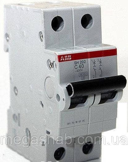 Автоматичний вимикач ABB SH202 2р 40А "З"
