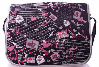 Детская сумка почтальонка different childrens bag lines, черная