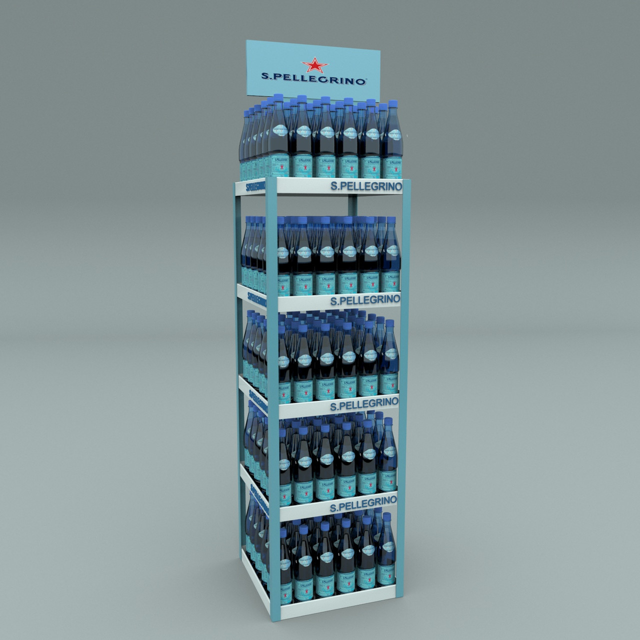 Торгова POS-стійка для мінеральної води, під замовлення, фото 1