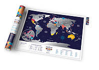 При купівлі будь-Скретч карти світу обкладинка в подарунок