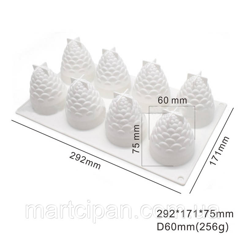 Форма для муссовых десертов силикон Шишки - фото 2 - id-p616019658