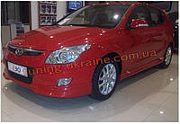 Накладки на пороги під фарбування на Hyundai i30 2007-2011 хетчбек
