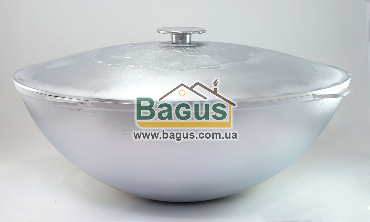 Казан татарський "WOK" 22 л 50 см алюмінієвий туристичний з кришкою Біол (KT2200)