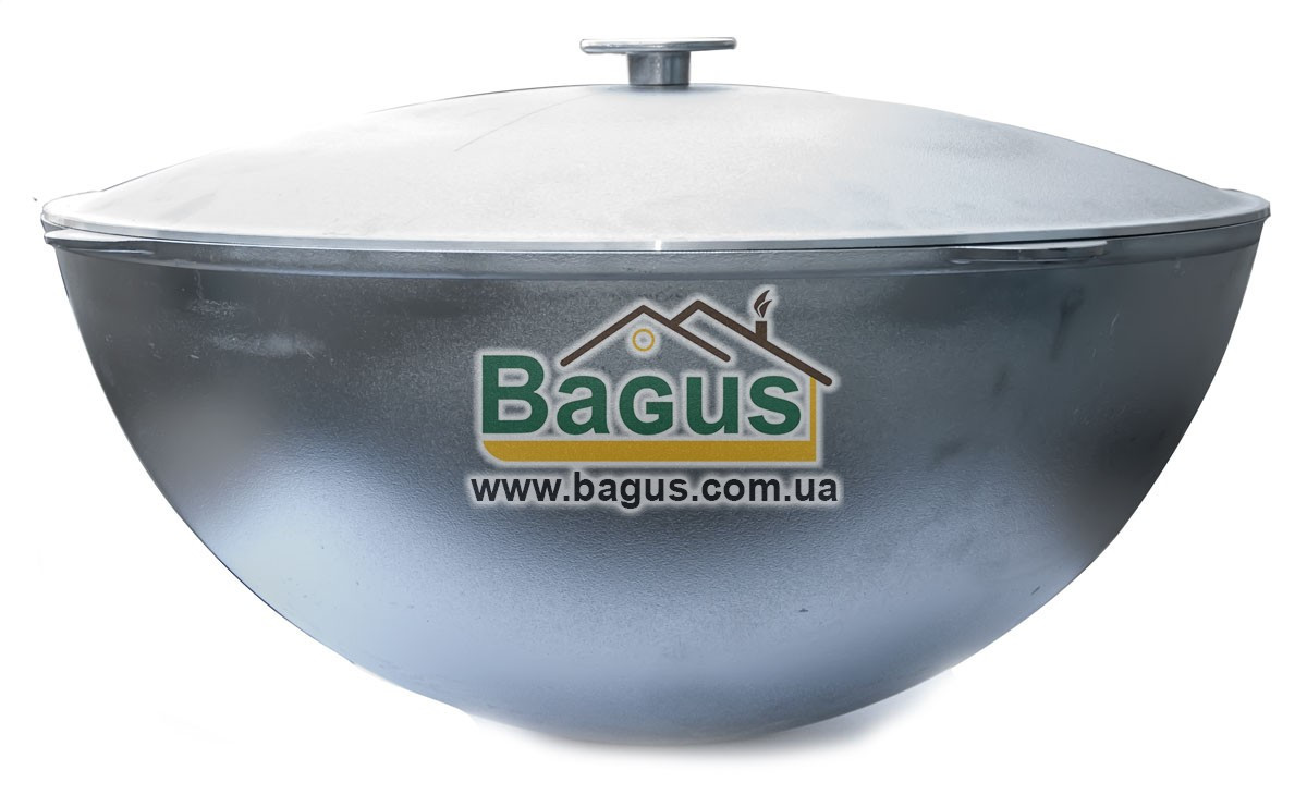 Казан татарський "WOK" 40 л 58 см алюмінієвий туристичний з кришкою Біол (KT4000)