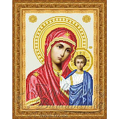 Схема під бісер ТО -51 Казанська Ікона Божої Матері 23 см x 32 см