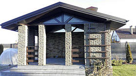 прозрачные шторы на беседку