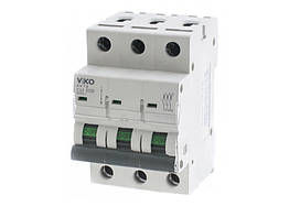 Автоматичний вимикач трьохполюсний VIKO, 10А