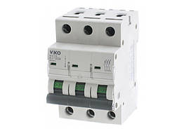 Автоматичний вимикач трьохполюсний VIKO, 40А