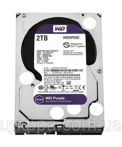 Жёсткий диск Western Digital WD20PURZ 2Tb, фото 1