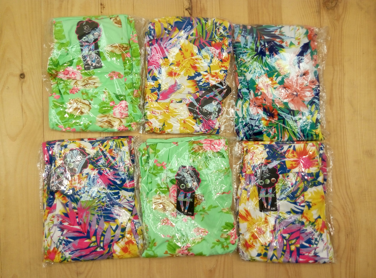 Облегающие летние женские лосины с поясом цветные PANYIXIN 805 размеры 5xl-6xl-7xl ЛЖЛ-3034 - фото 4 - id-p556199912