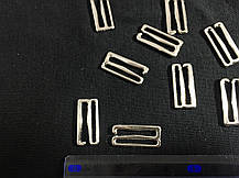 Гачок на бретелі 20 мм нікель (срібло), фото 5