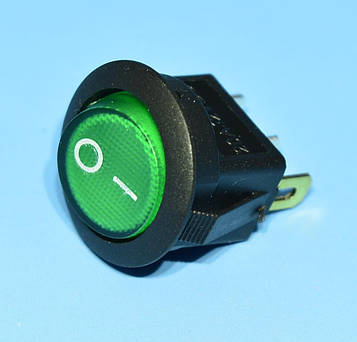 Вимикач 12В IRS-101-8С зелений 1-група ON-OFF PRK0018D