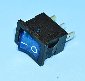 Вимикач 12В МК-1011 синій 1-група ON-OFF PRK0020C