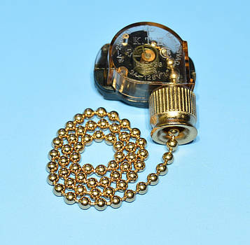 Вимикач-ланцюжок 3A 250V, колір мідь PRK0086