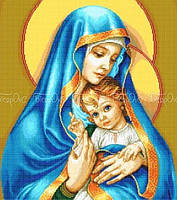 Вишивка бісером "Благодать" 60х40 см, повна зашивка лик вишивається