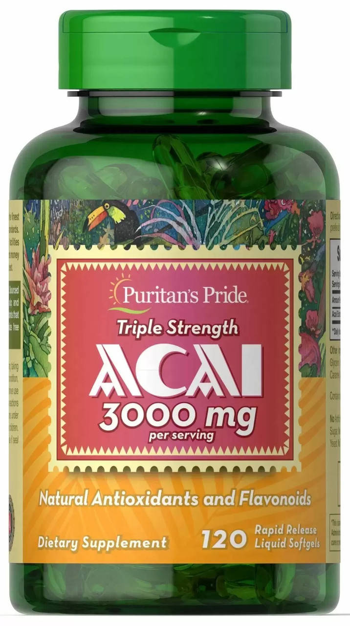 

Асаи (Triple Strength Acai) 3000 мг 120 капсул