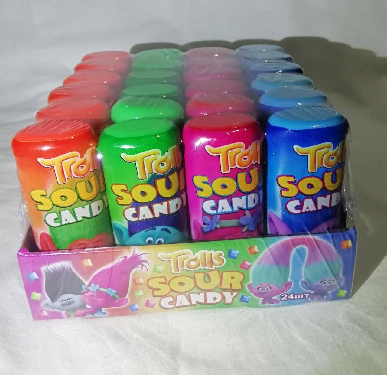 

Trolls SOUR candy 24шт. (10г.) Микс.