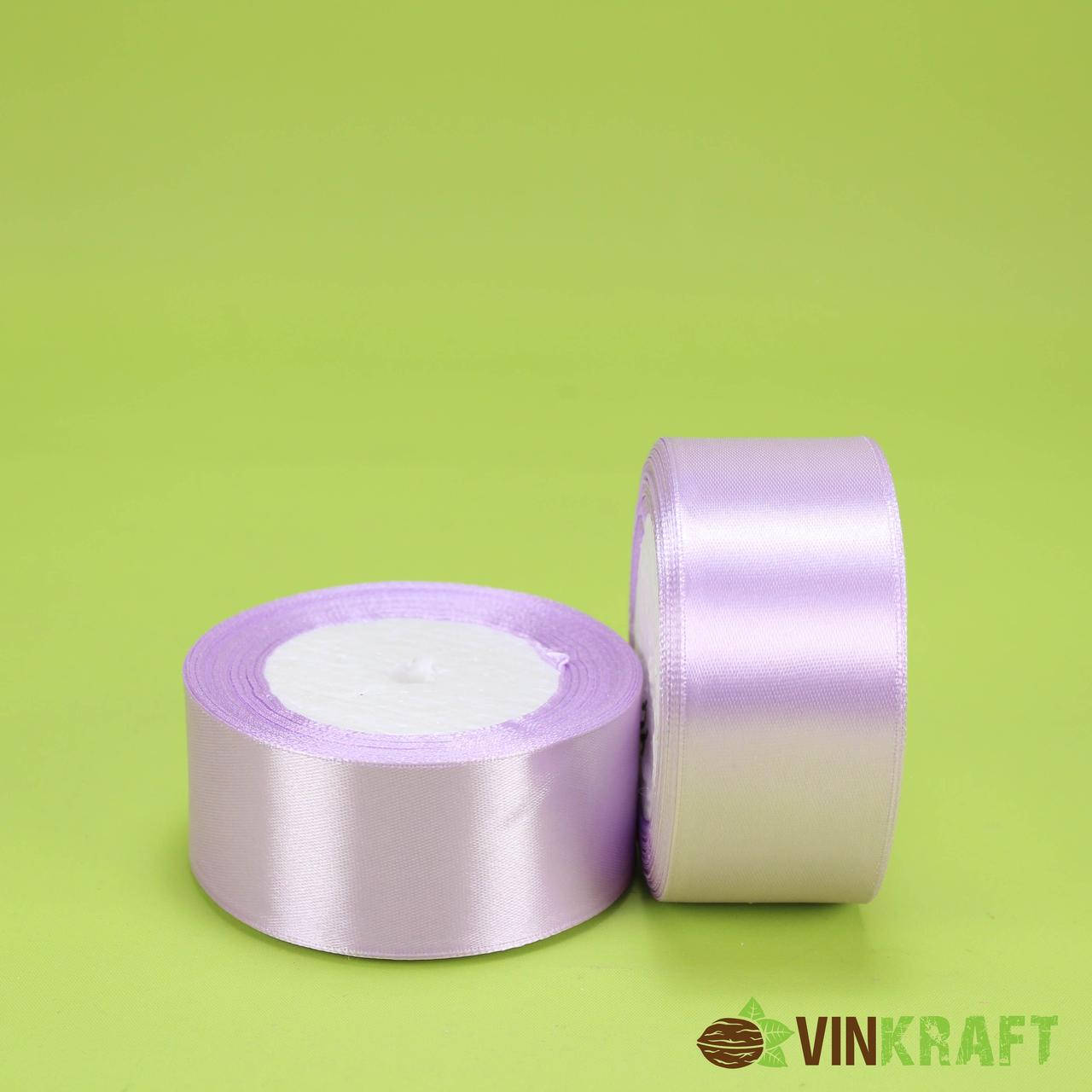 

Лента атласная 4 см (23 м) лиловая, Кремовый