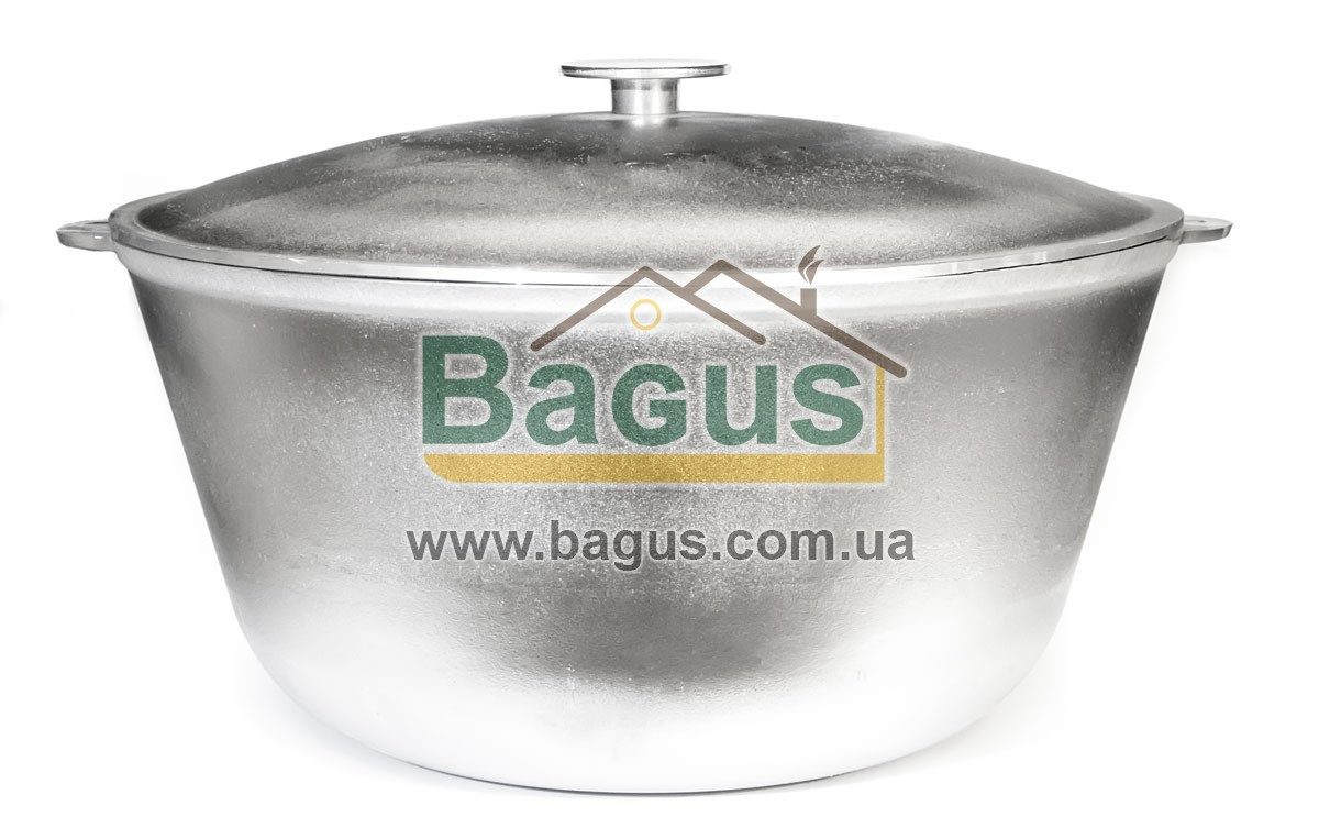 Казан (каструля) алюмінієвий 25 л 45 см з ручками та кришкою Біол (K2500)