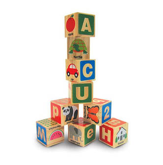Дерев'яні блоки ТМ Melissa&Doug Цифри/Літери, фото 1