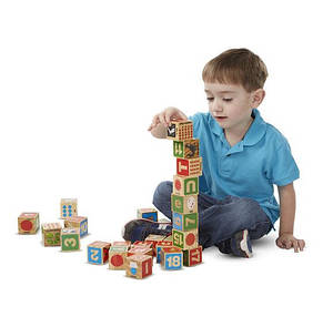 Дерев'яні блоки ТМ Melissa&Doug Цифри/Літери, фото 3