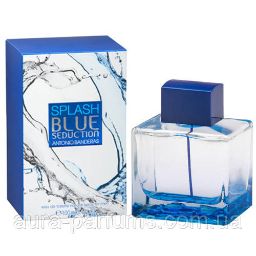 Чоловічі парфуми Antonio Banderas Splash Blue Seduction For Men Туалетна вода 100 ml/мл