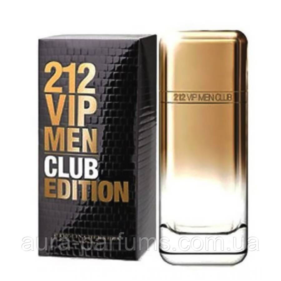 Мужские духи Carolina Herrera 212 VIP Men Club Edition Туалетная вода 100 ml/мл - фото 1 - id-p556434629