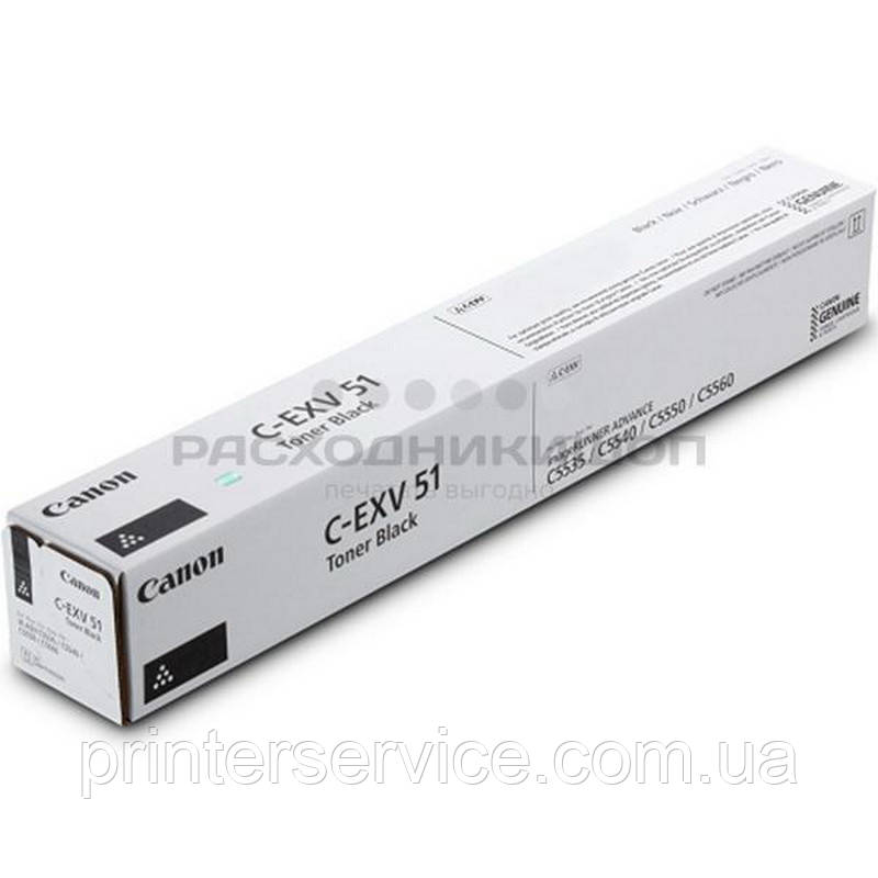Тонер Canon C-EXV51 black для iR-adv C 5535/ C5540/ C5550/ C5560